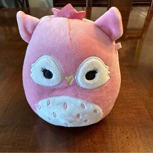 Squishmallows Bri The Pink Owl 5" With Sparkly Pink Crown Plush Stuffed Animal